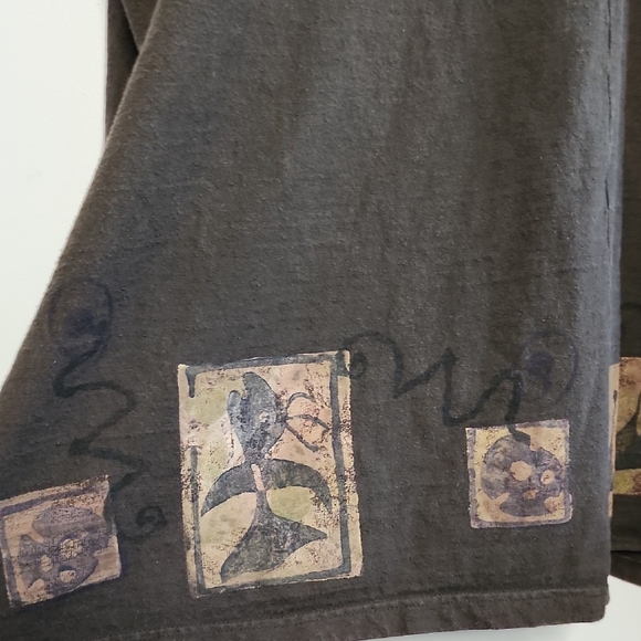 Blue Fish Brown Coat with Decorative Hem - Picture 12 of 12